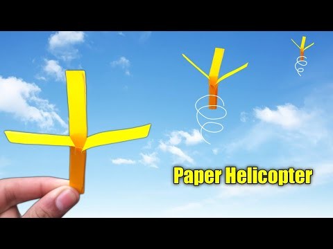 New Paper Helicopter Making || How to Make Flying Paper Helicopter || 3 Blade Paper Helicopter