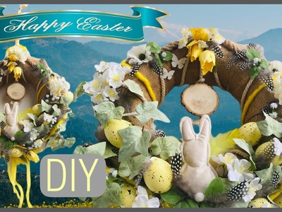 Ostern 2022 - DIY Osterkranz - how to make a Easter wreath - Wieniec Wielkanocny - Frühlingsdeko