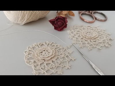 PERFECT very BEAUTİFUL flower Crochet pattern süper knitting tığ işi örgü