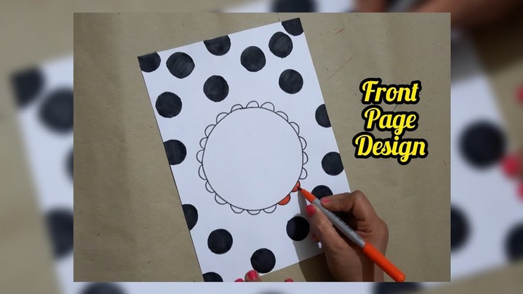 Project File Decoration | Project File First Page Decoration ideas | School Project #shorts #project