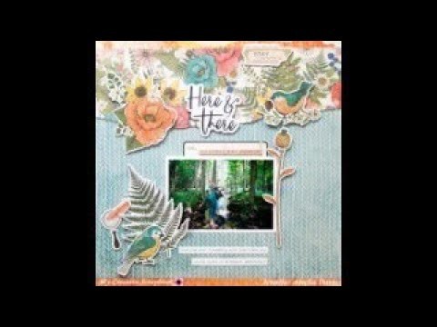 Scrapbook Process Video | Placing Embellishments Along Torn Edges