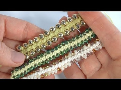 THE MOST famous I-CORD CROCHETED in an unusual way.Crocheting WITH BEADS and BEADS