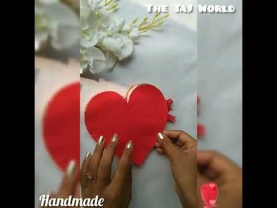 Valentine's Day Card❤ l How To Make Valentine's Day Card At Home l Love Card l#Short l #TheTAJWorld