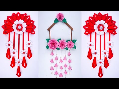 Wall Hanging Craft Ideas, DIY Wall Decoration |Paper Flower Wall