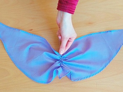 Wow ???? Look at this beautiful technique to facilitate your project in 7 minutes. easy bow scarf