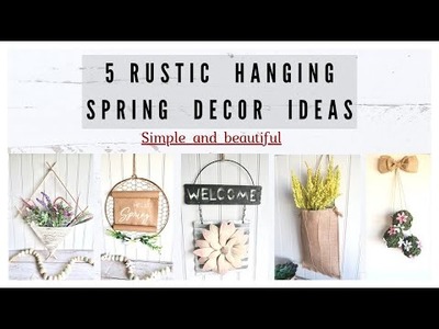5 DIY Spring Hanging Decor Ideas * Simple Rustic DIY’s * Must Try * BlondieNextDoor