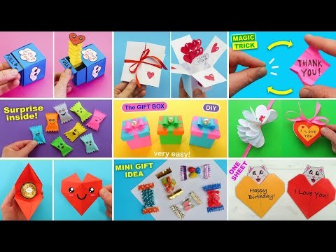 9 Cool paper craft ideas for BEST FRIEND. DIY Mini GIFT Idea FOR ANY OCCASION. Origami Birthday gift