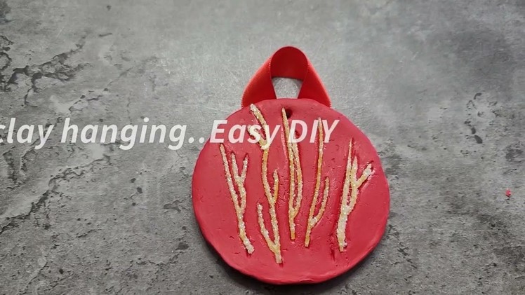 Air dry clay hanging decorations| Easy #diy