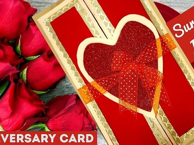 Anniversary Surprise Card.Anniversary card making easy and beautiful.DIY greetings card