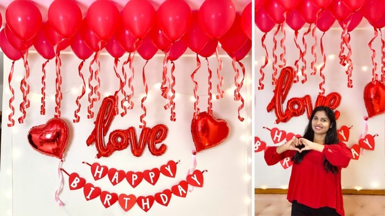 Birthday Decoration for Husband | Easy Balloon Decoration Ideas that any one can do
