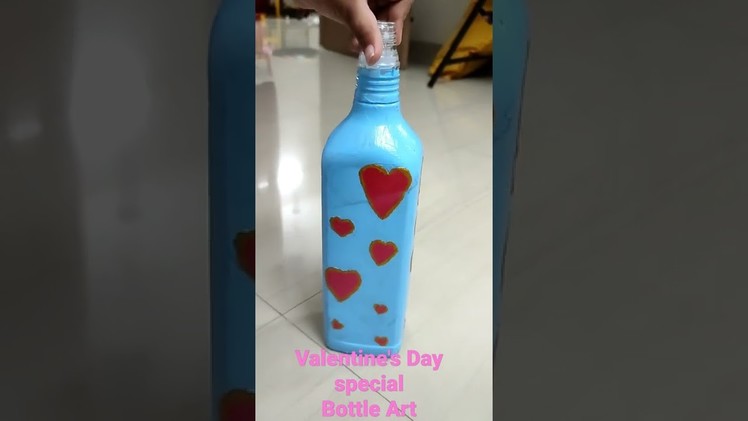 Bottle Art. Valentine's Day special. Easy art work. Handmade gifts for loved ones