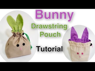 Bunny Treat Bags. DIY Easter Pouches