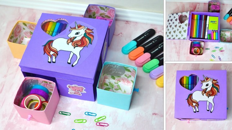 Colored paper + old boxes. How to make a pencil case. Cardboard eaters