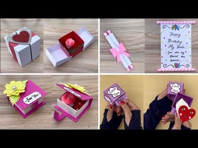 DIY - 4 gift box ideas | surprise gift box | valentines day gift idea | birthday gifts