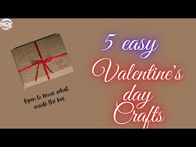 DIY|5 most beautiful valentine's day crafts|#papercraft #handmade #gift ideas| Valentine crafts