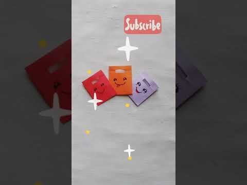 DIY Easy Paper | MINI BAGS | Easy Paper Craft | #short | Paper Craft World