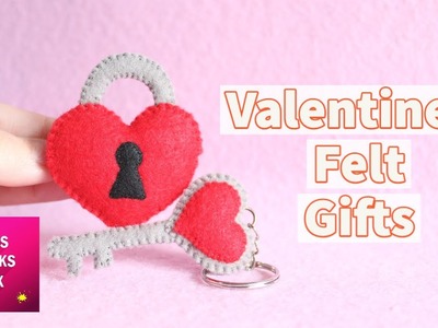 DIY: Easy Valentine's Felt Gifts | Valentine Craft | Felt Craft.