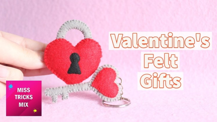 DIY: Easy Valentine's Felt Gifts | Valentine Craft | Felt Craft.