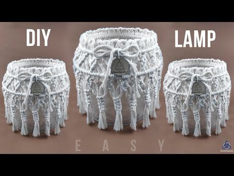 DIY Handmade Lamp | Macrame Craft | Jar tutorial