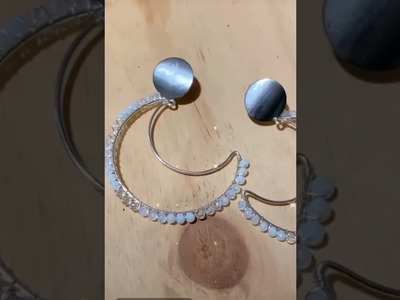 #diy #handmade #pearl #crystals #wired #earings #shorts