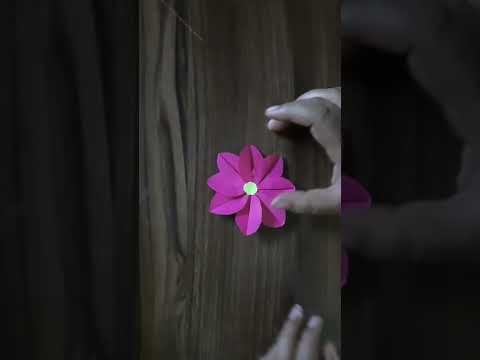 DIY paper flower making #shorts #youtubeshorts #sangeetavishwakarma