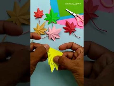 Diy paper maple leaf handmade origami craft