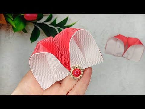DIY The simplest  Hair Bows from Ribbon - How to make Hair Bows