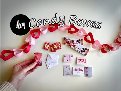 DIY Valentine Candy Boxes and Cards