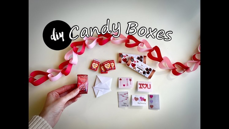 DIY Valentine Candy Boxes and Cards