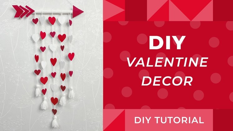 DIY Valentine Day Decoration|Easy Wall Decor|DIY Craft|