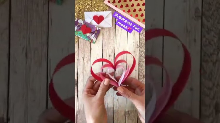 DIY Valentine’s Day Decoration Ideas ???? Easy & Quick Wall Decor | Paper Crafts for Kids #shorts #diy