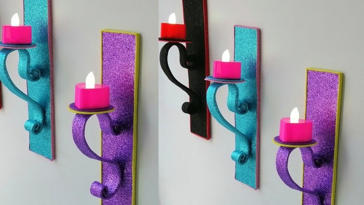 DIY Wall Decor | Candle Holder Craft Idea | Amazing Idea With Foam Sheet