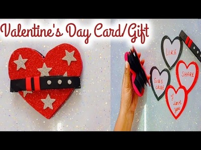 Easy DIY 3D Greeting Card For Valentine's Day | Handmade Valentine's Day Gift Idea | DIY Pop Up Card