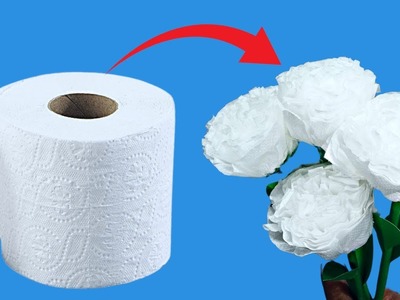 Easy Toilet Paper Rose | DIY Paper Rose | paper rose making