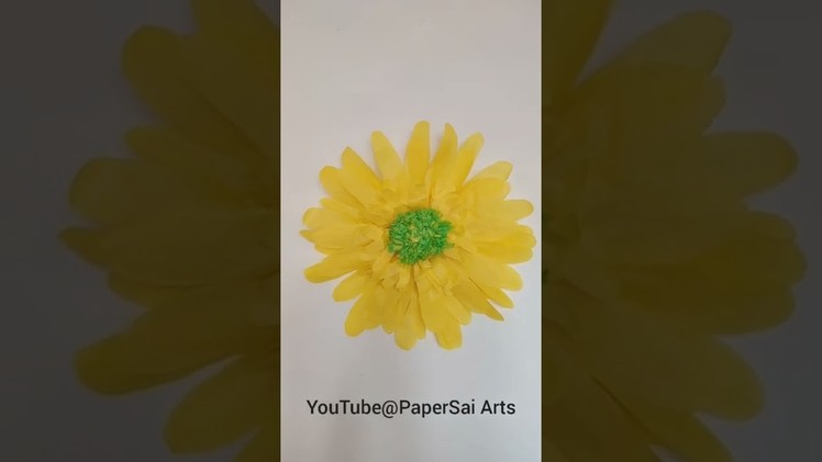 Giant Tissue paper flower for party decoration, Handmade room decor ideas@PaperSai Arts