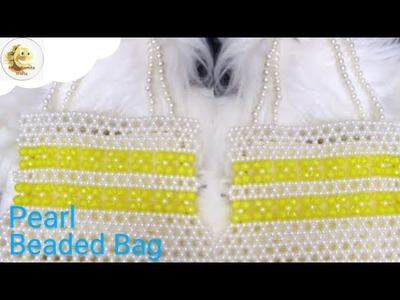 How To Make a Pearl Beaded Bag.Pearl Beaded Bag Tutorial. New Design 2. Nomi. Namita crafts .