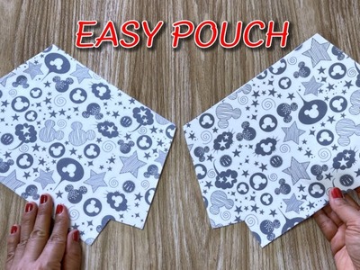 How to Make a Pouch with Zipper | Easy To Make Daily Use bag | Diy Pouch