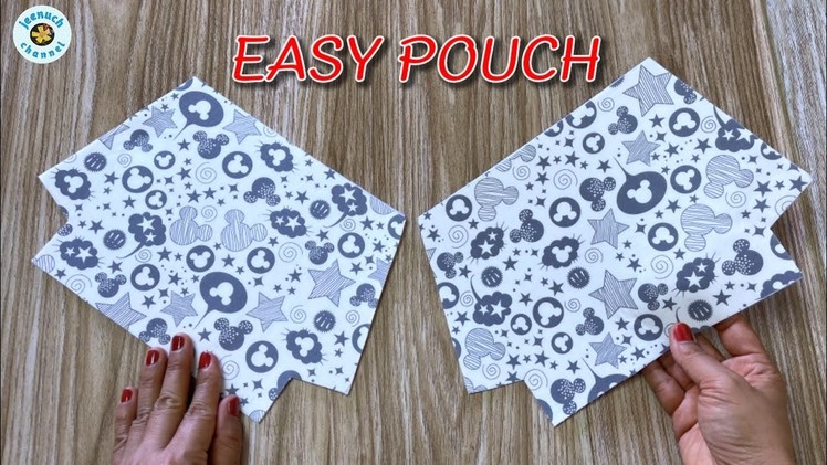 How to Make a Pouch with Zipper | Easy To Make Daily Use bag | Diy Pouch