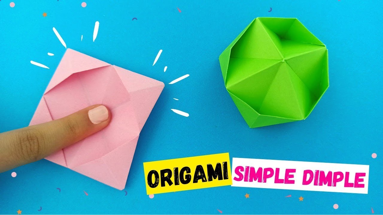 How to make origami DIY SIMPLE DIMPLE _origami fidget toy