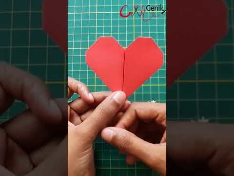 How To Make Origami Heart | Origami Heart Easy | Origami Heart Making | Valentine Craft Ideas