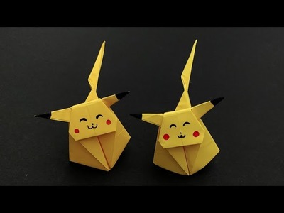 How To Make Origami Pikachu || Easy Origami Pikachu || Paper Crafts Ideas || Easy Origami