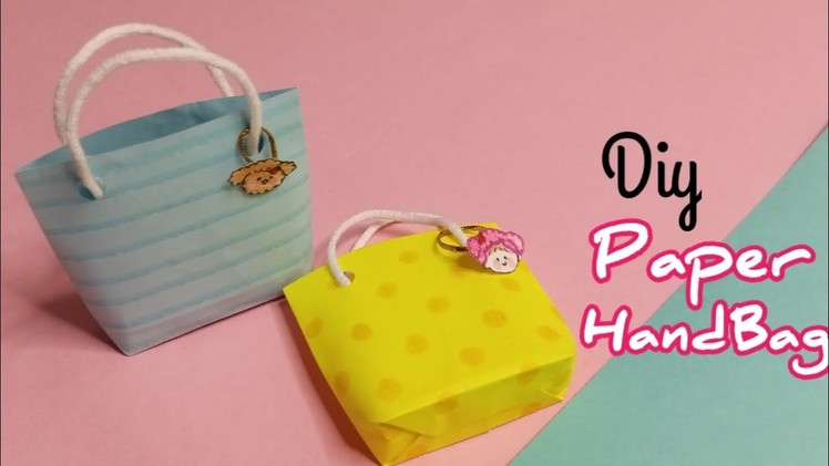 How to make paper handbag.origami paper bag.diy gift bag.paper handbag.paper craft.paper purse