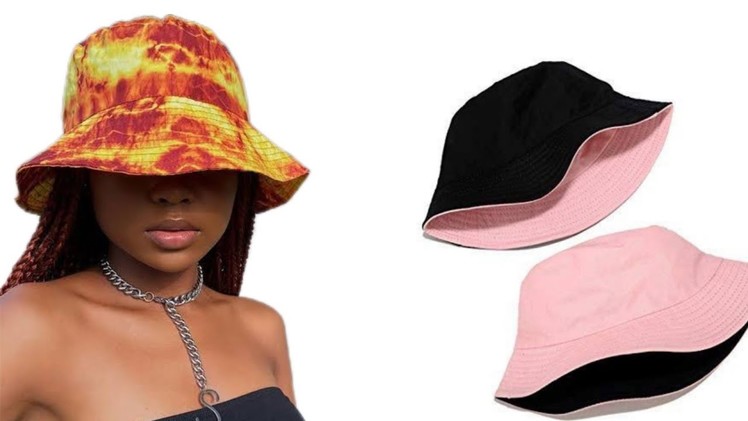 How to sew a reversible bucket hat.easy method.diy #howto