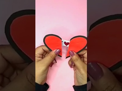 I ❤️ U- Pop Up Heart Shape Card DIY #artsandcraftsbymegha #craftvideo #papercraft #cards #diy