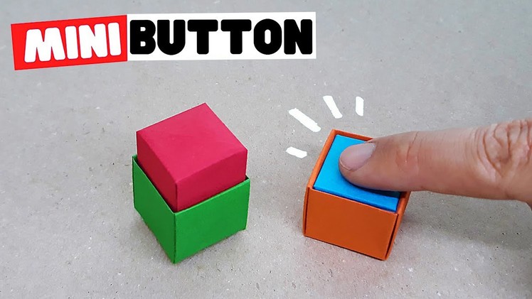 KAĞITTAN MİNİ BUTON YAPIMI - ( How to Make a Origami Button )