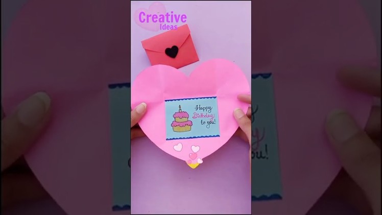 Last minute Birthday Card Idea ???????? #shorts Creative Ideas