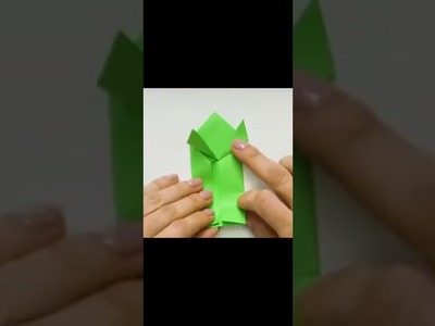 Making paper craft||Paper craft|Making jumping frog from paper.#craft #amazingcraftideas #shorts