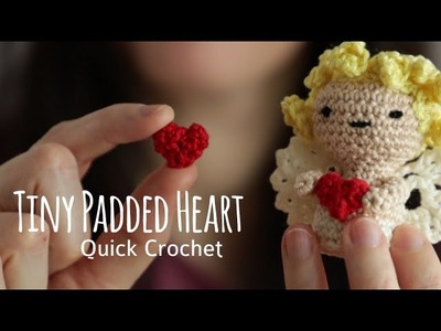 Mini Padded Heart | Yarn Scrap Crochet
