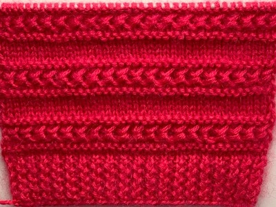New Knitting Stitch Pattern For Gents And Ladies Sweater Design