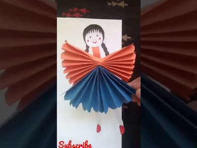 Origami Doll Making Craft | Easy Paper Craft | Paper Doll Making????????